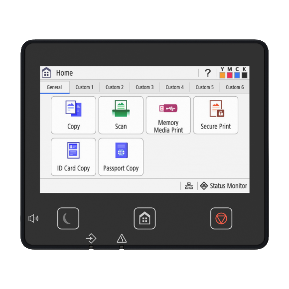 Canon imageFORCE C1333F touchscreen detail