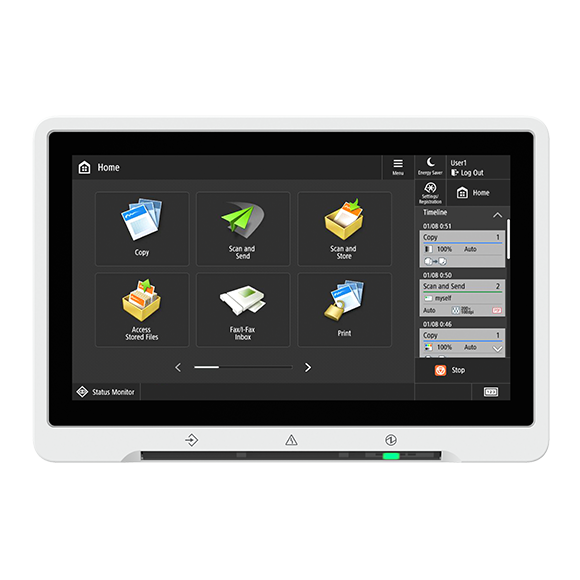 Canon Color imageRUNNER ADVANCE DX C3935i interface detail