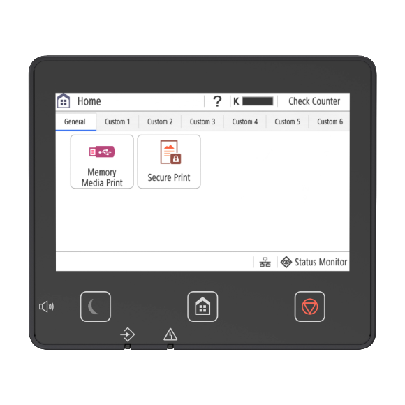 Canon imageFORCE 1440P touchscreen detail