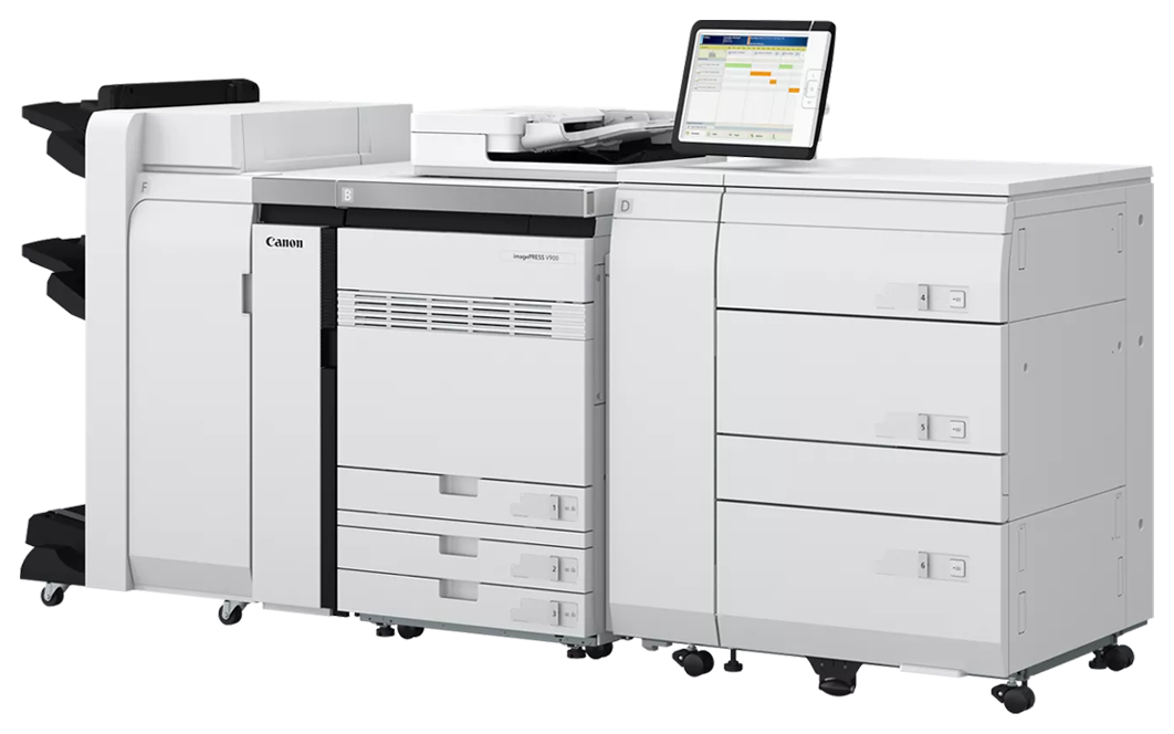 Canon imagePRESS V900 Series production digital press shown as standalone unit