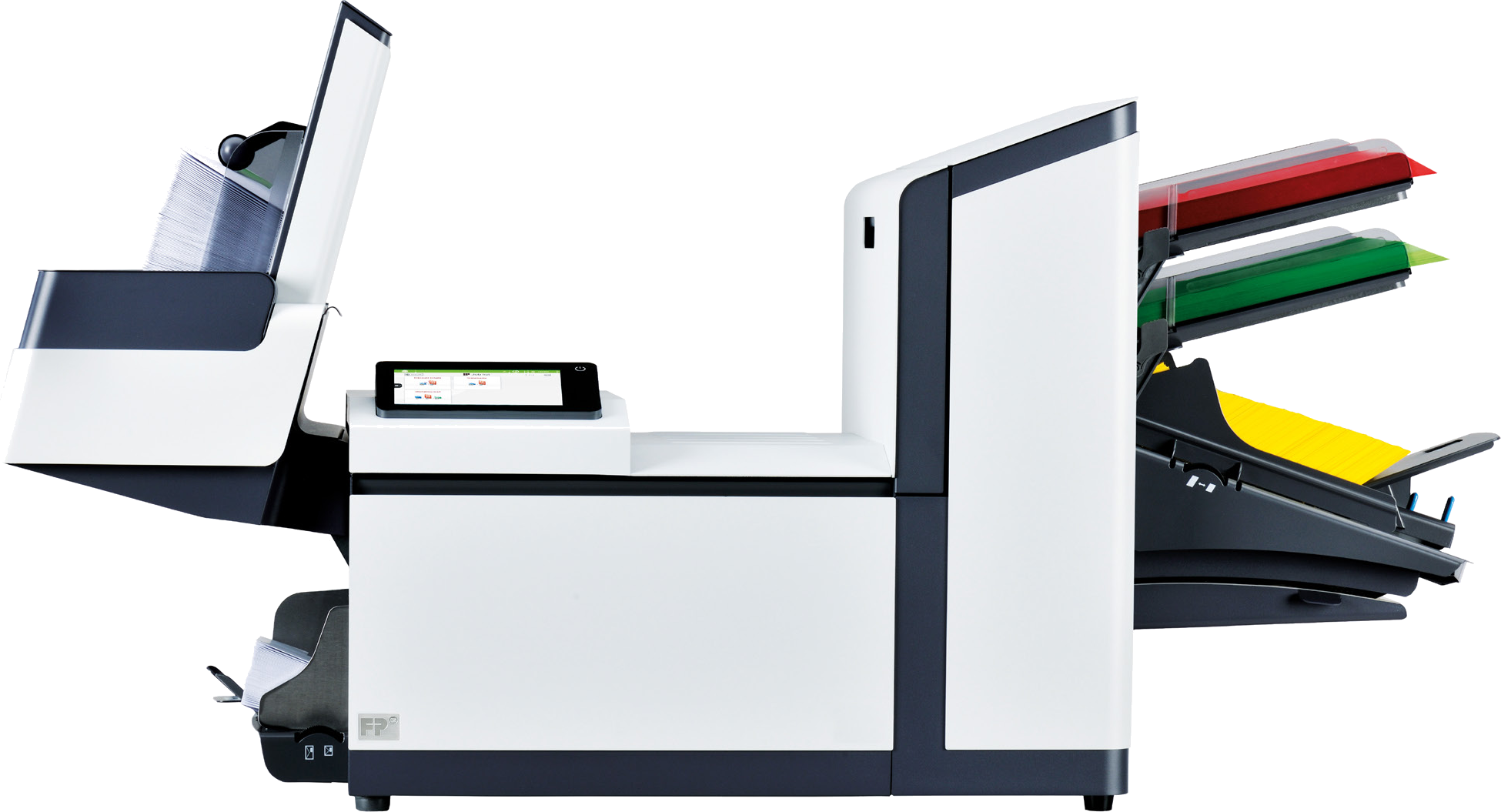 FP FPi 2700 folder inserter feeding, folding and inserting mail