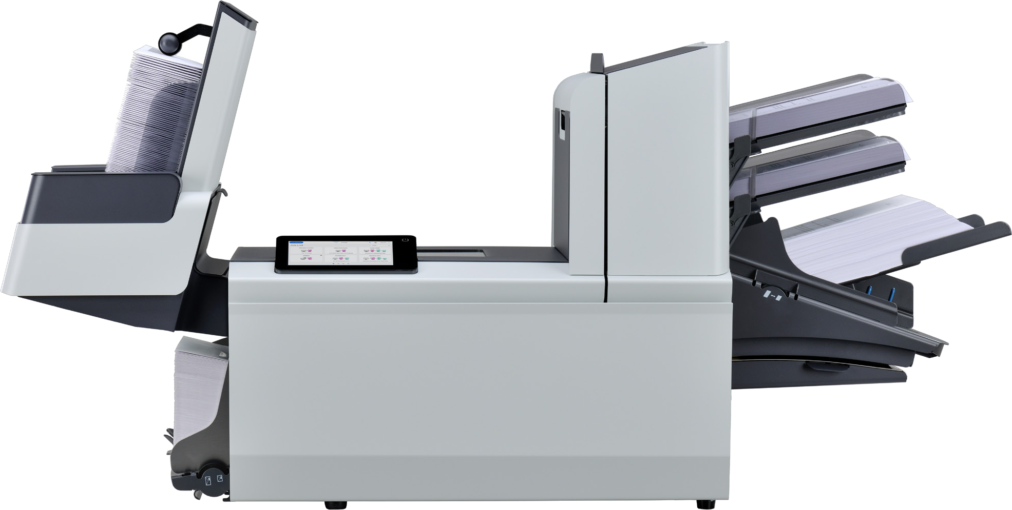 FP FPi 4800 folder inserter feeding, folding and inserting mail