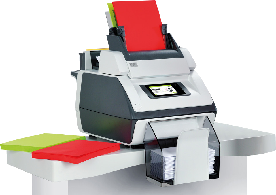 FP FPi 700 folder inserter feeding, folding and inserting mail