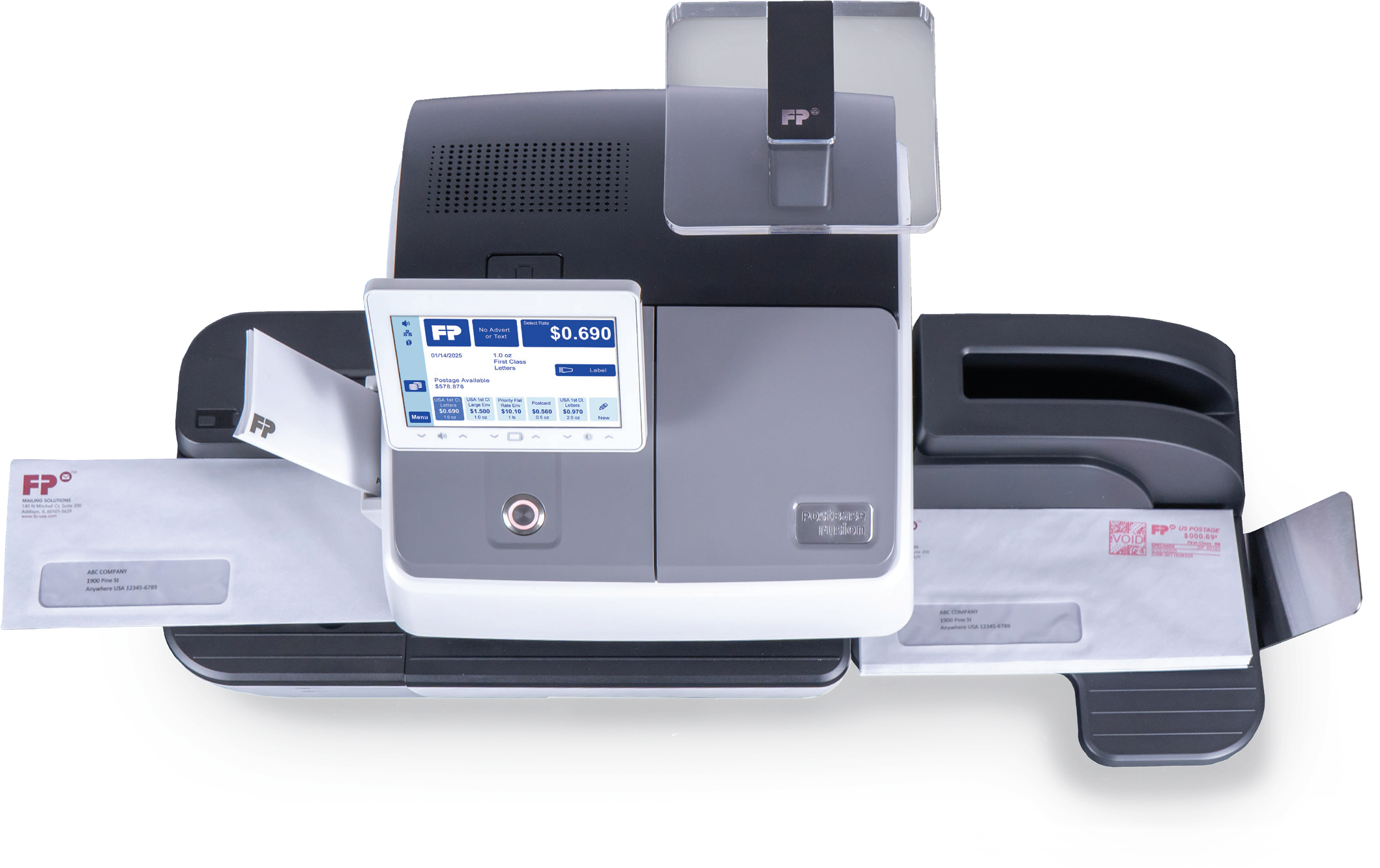 FP PostBase Fusion Semi-Auto processing mail